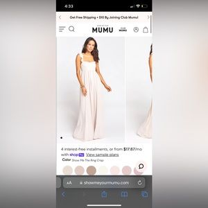 Show me your mumu “show me the ring” June chiffon dress